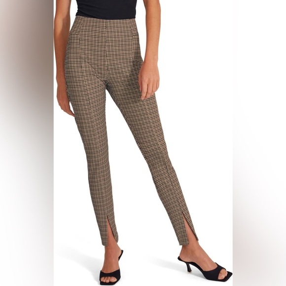 Favorite Daughter Pants - NWT Favorite Daughter The Suits You Plaid High Waist Slit Hem Leggings Size 10